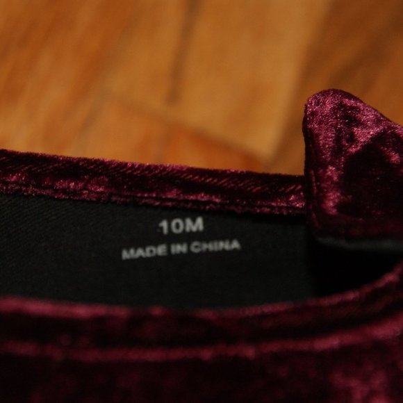 REBECCA MINKOFF Acai Velvet Stacey Studded Platform Slip-On Shoes sz 10 Women's - Picture 11 of 16